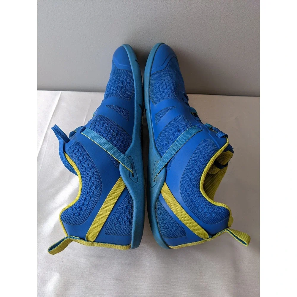 Xero Shoes Prio Perform Womens 10.5 Blue Yellow Minimalist Barefoot Sneakers